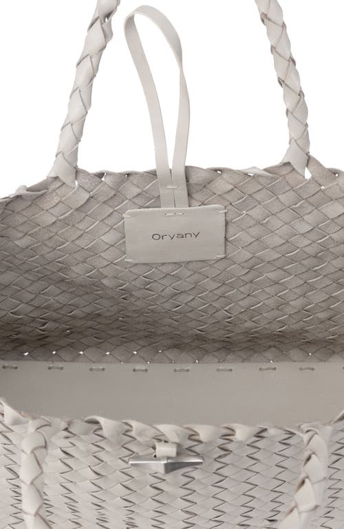 ORYANY ORYANY KAYLA WOVEN LEATHER TOTE 