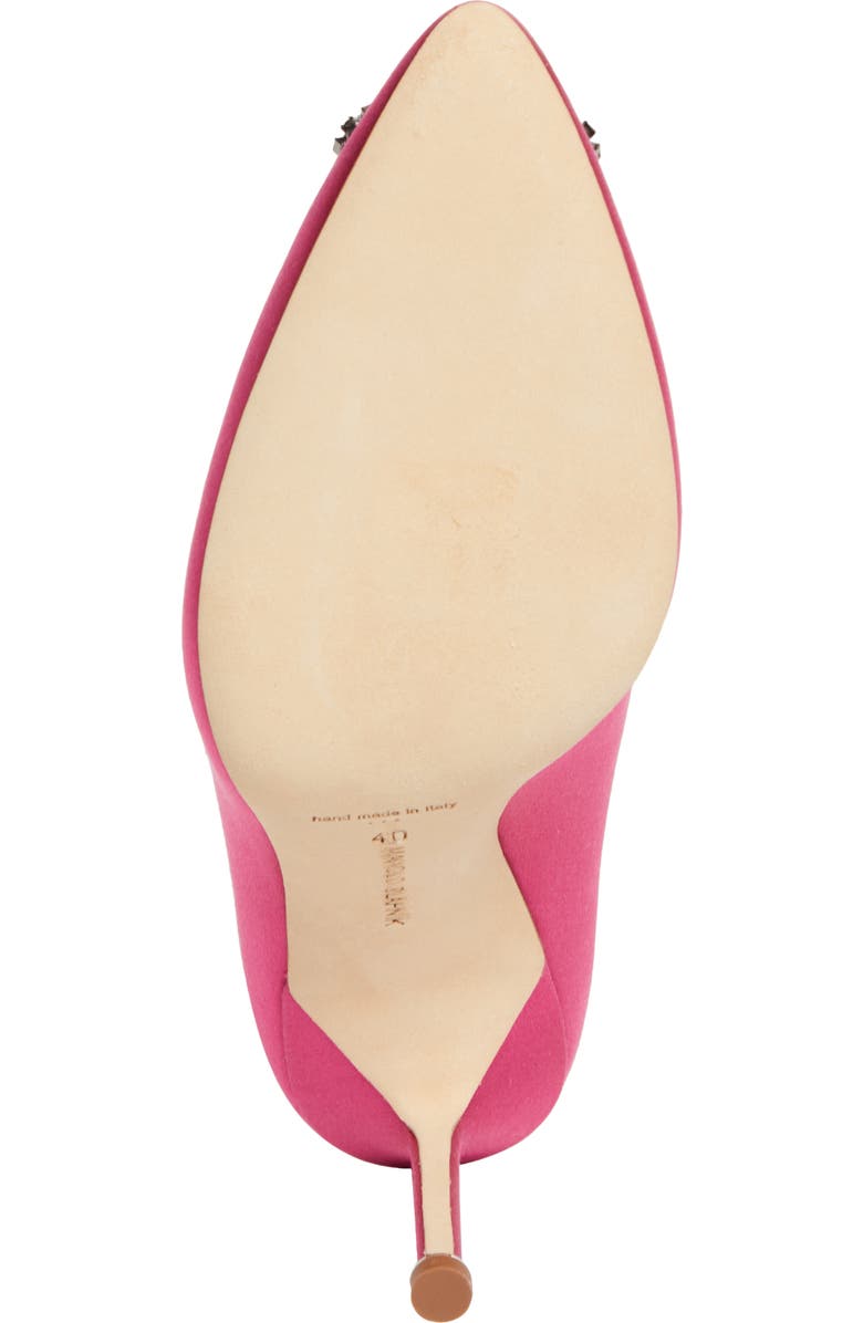 Manolo Blahnik Hangisi Crystal Buckle Pump, Alternate, color,