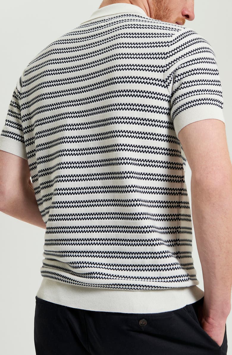 Ben Sherman Stripe Jacquard Polo, Alternate, color, 