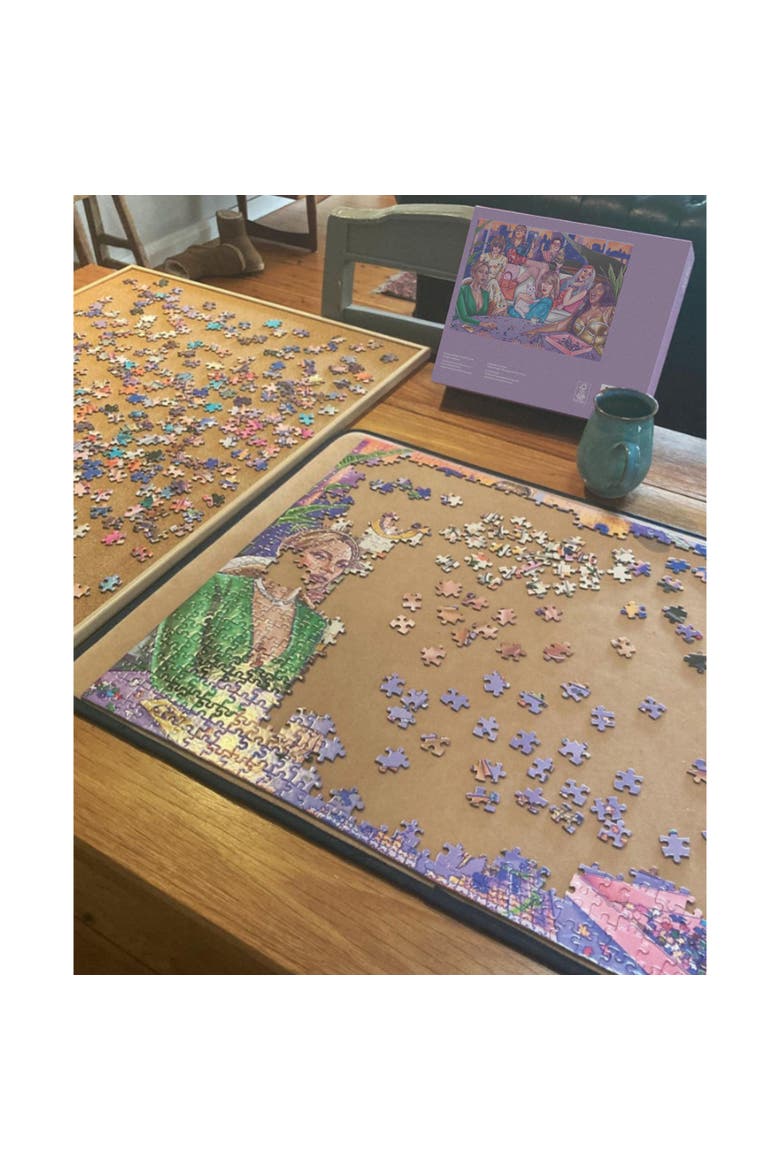 A Night In, 1000 Piece Puzzle, Adult Jigsaw, 20 x 27.5 Inches, Alternate, color, Multicolored
