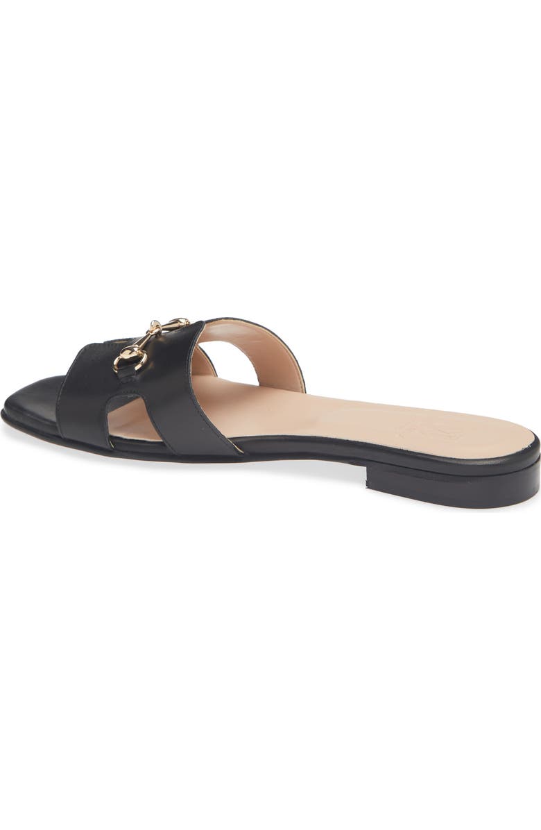 Bruno Magli Bit Slide Sandal, Alternate, color, Black Nappa