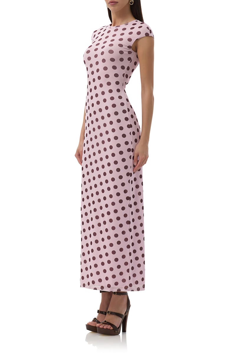 AFRM Cody Mesh Maxi Dress, Alternate, color, Rose Dot