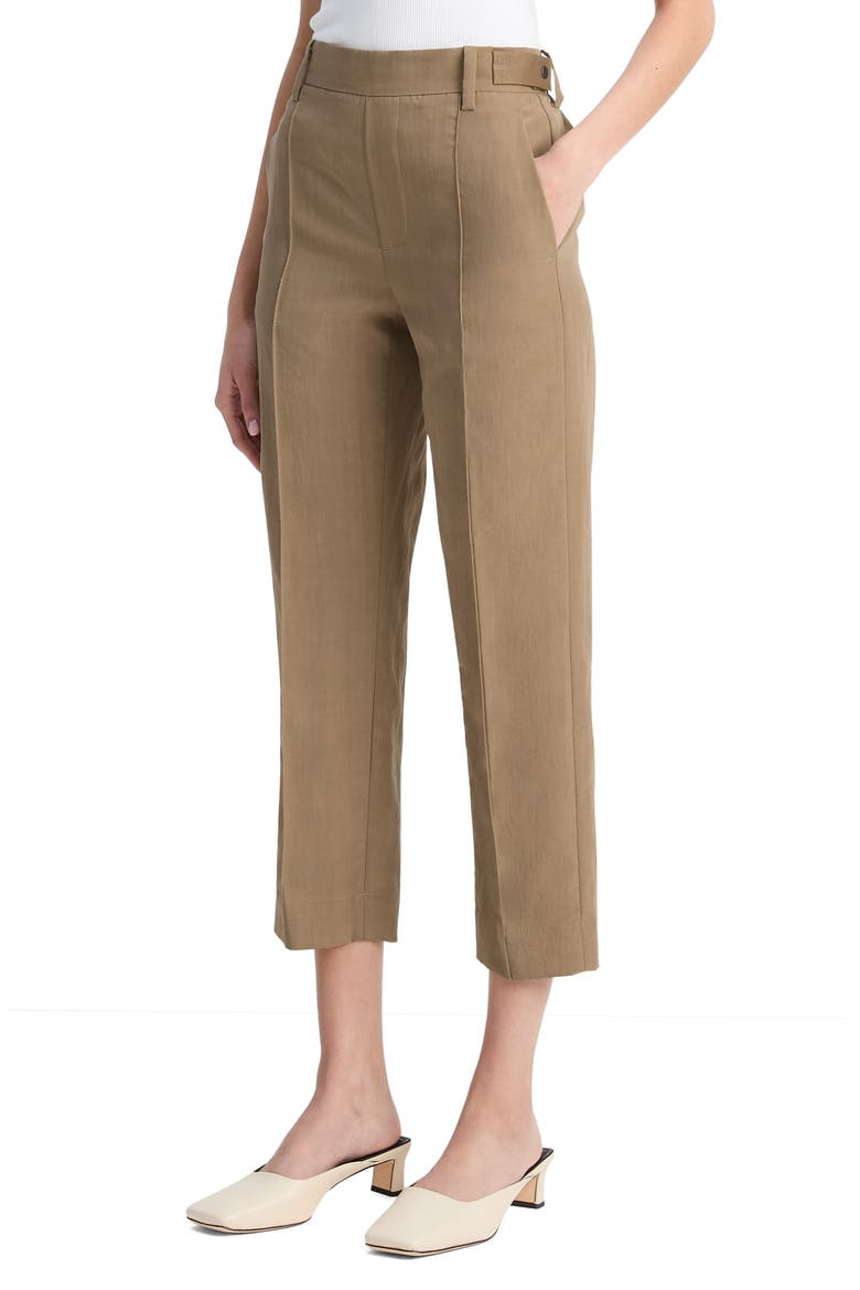 Utility Tab Detail Crop Pants, Alternate, color, TAPENADE