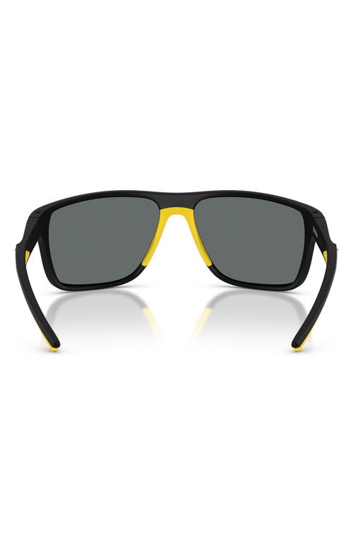 Scuderia Ferrari 63mm Polarized Pillow Sunglasses In Black