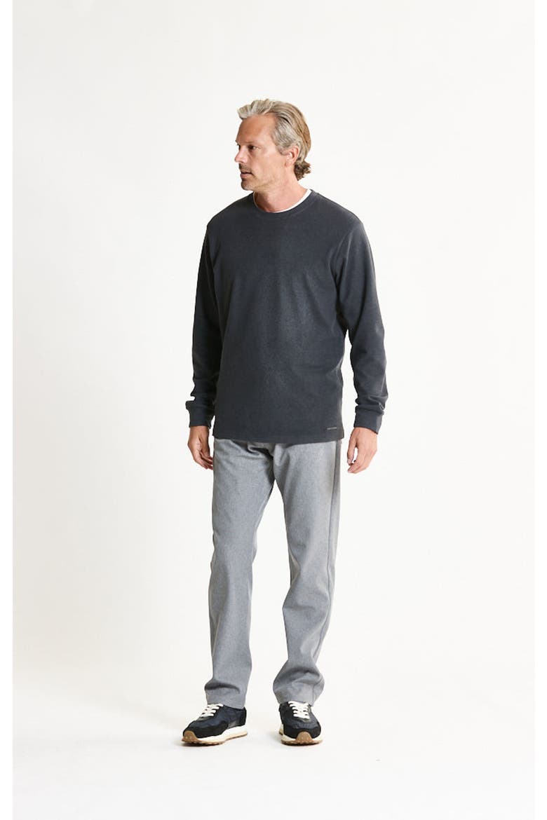 Ultra Soft Heather Knit Crewneck Sweatshirt, Alternate, color, BLACK