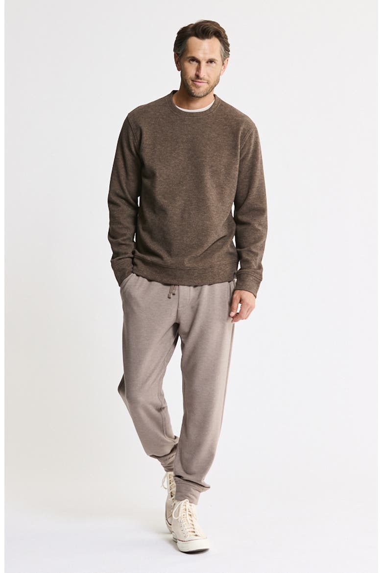 Crewneck Sweater, Alternate, color, BROWN