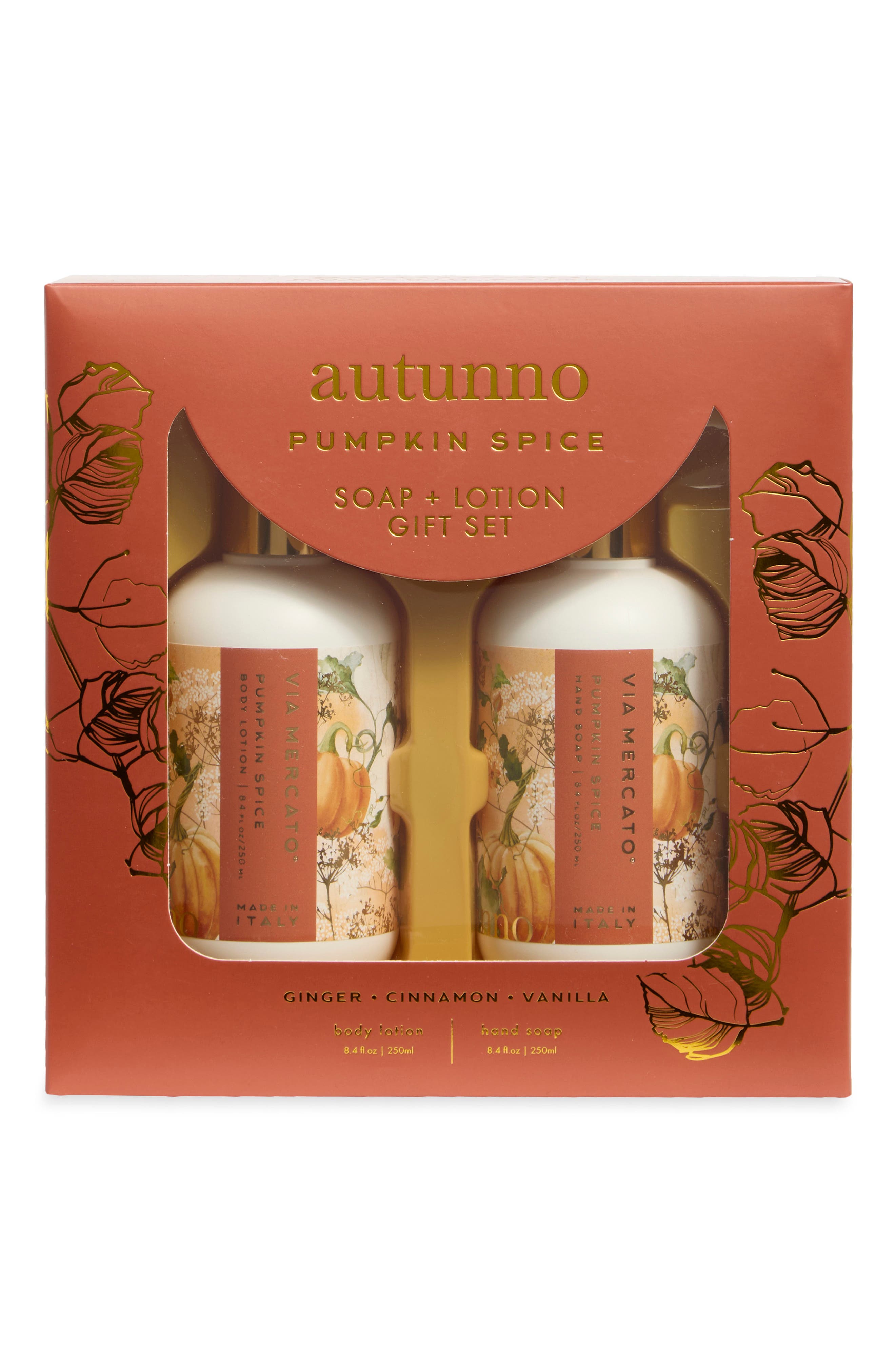 Autunno Pumpkin Spice Soap & Lotion Set