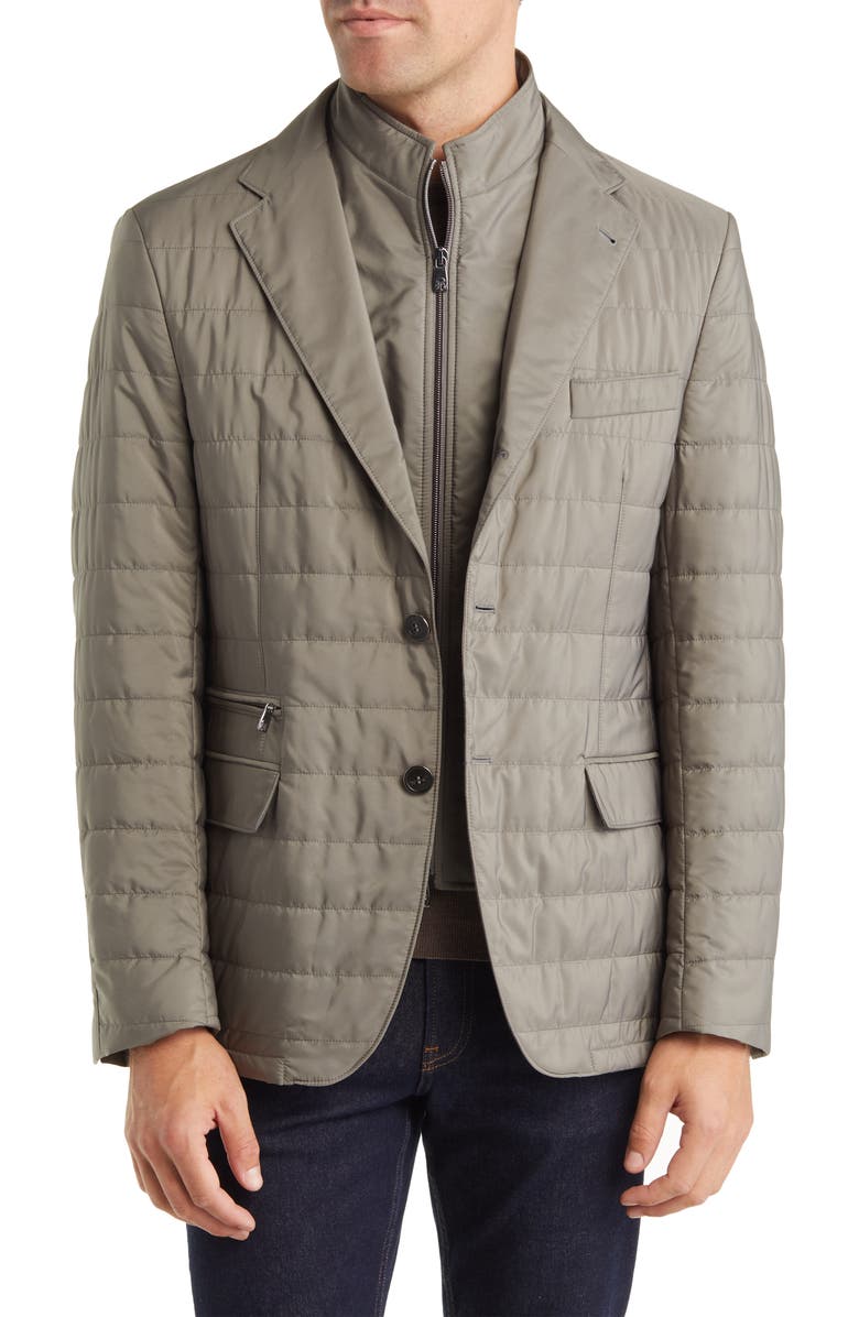 Corneliani Milestone Quilted Jacket, Main, color,