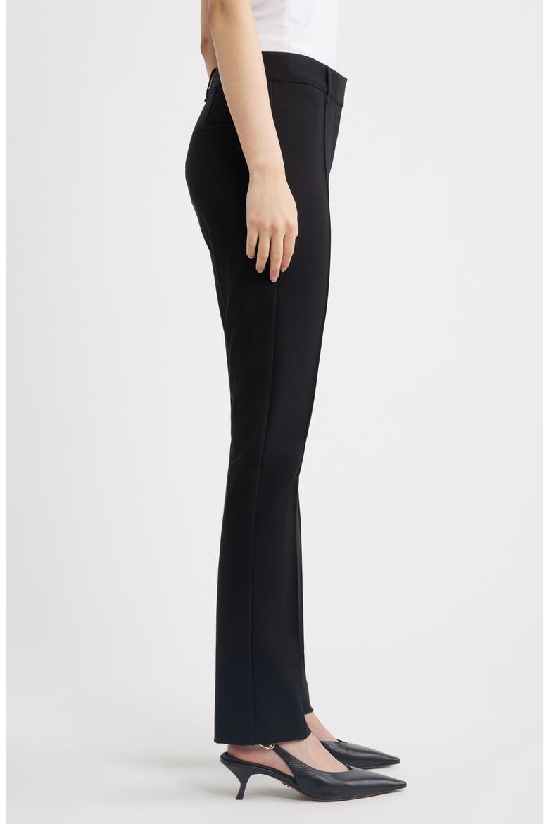Sutton Ponte Cigarette Pants, Alternate, color, BLACK
