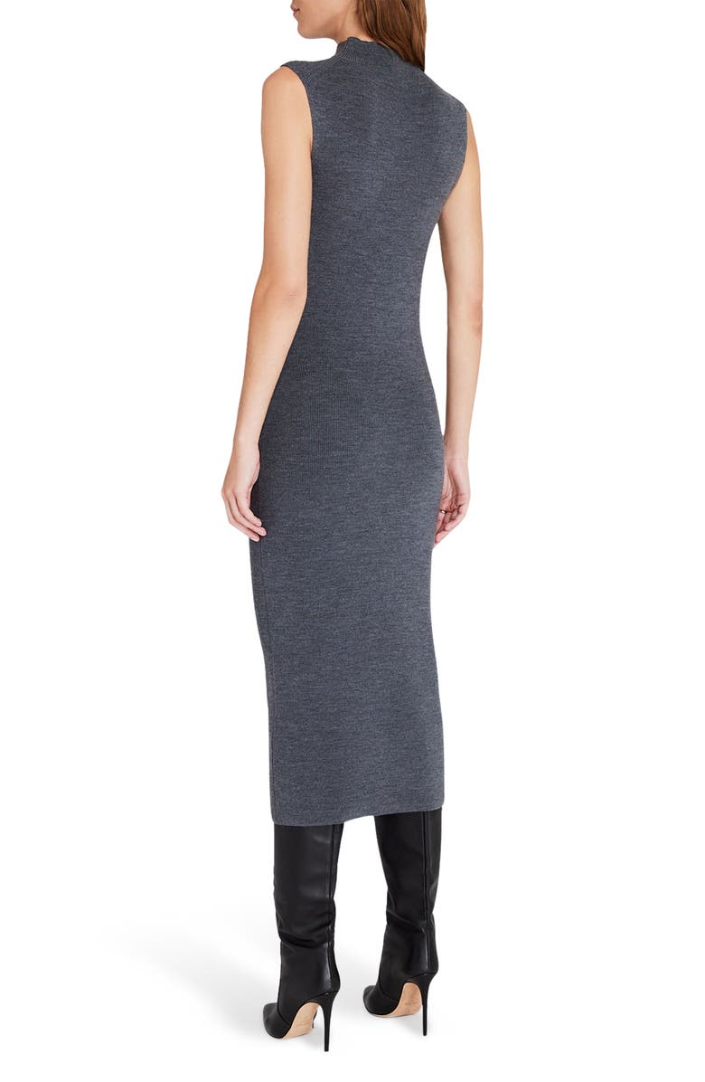 Club Monaco Mock Neck Rib Wool Blend Maxi Dress, Alternate, color,