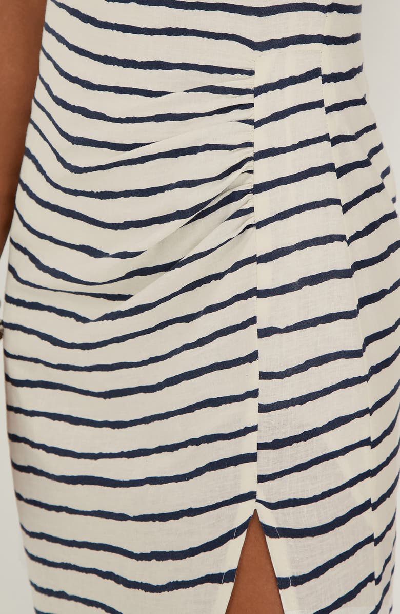 ViX Paula Hermanny Symphonie Strapless Linen Blend Cover-Up Dress, Alternate, color, Multi