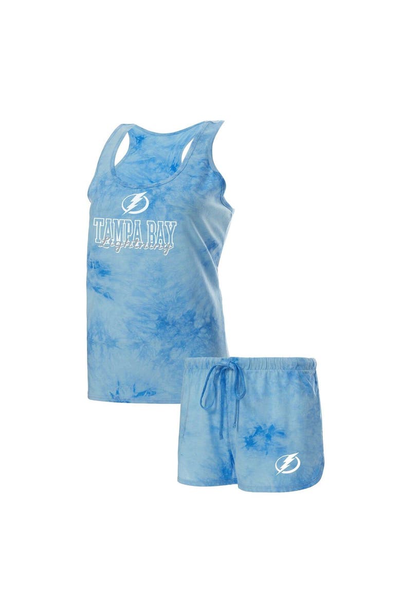 CONCEPTS SPORT Women's Concepts Sport Blue Tampa Bay Lightning Billboard Tank Top & Shorts Sleep Set, Main, color, 