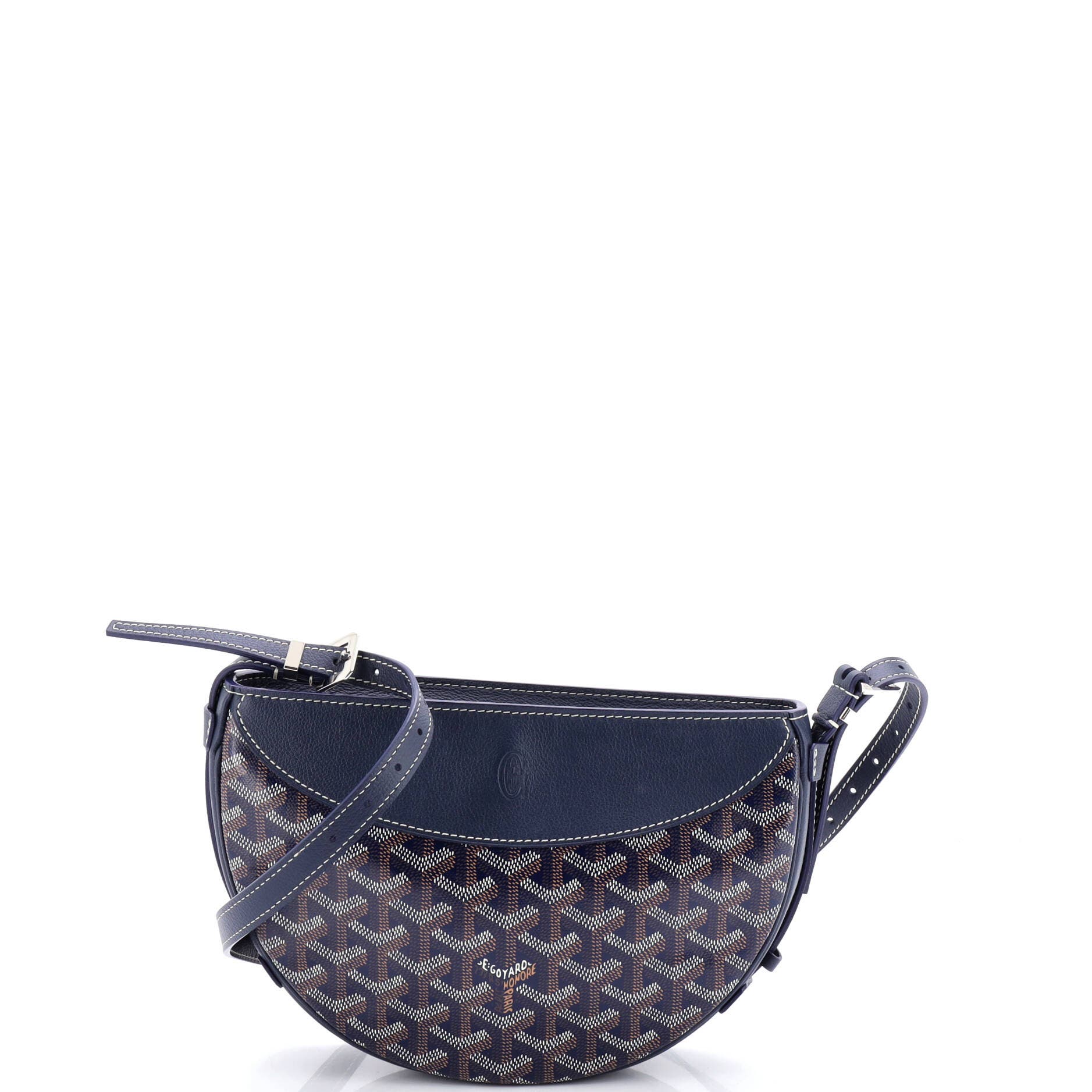 Pre-Owned Goyard Hirondelle Shoulder Bag Coated Canvas and Leather, Main, color, 