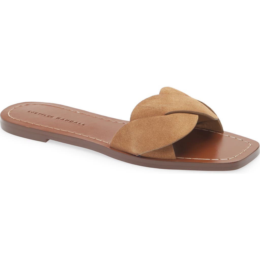 Loeffler Randall Willajo Flat Slide Sandal In Brown