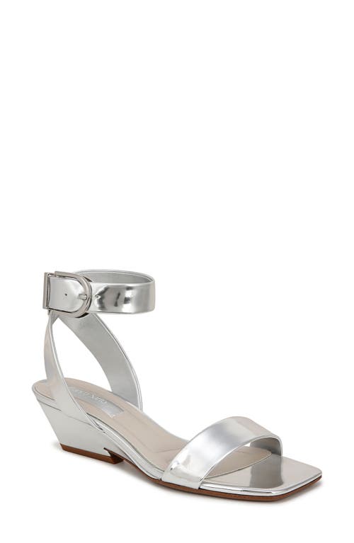 Franco Sarto Savini Ankle Strap Sandal In Silver