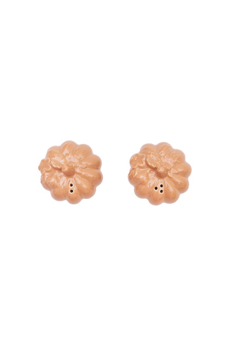 Harvest Pumpkin Dolomite Salt & Pepper Shakers Set of 2, Main, color, Beige