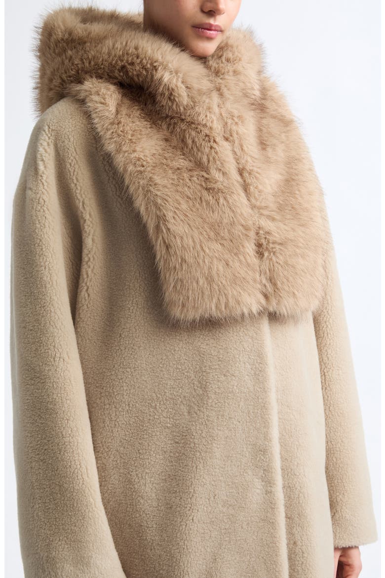 Faux Fur Hood, Main, color, 1985 CHAMPAGNE