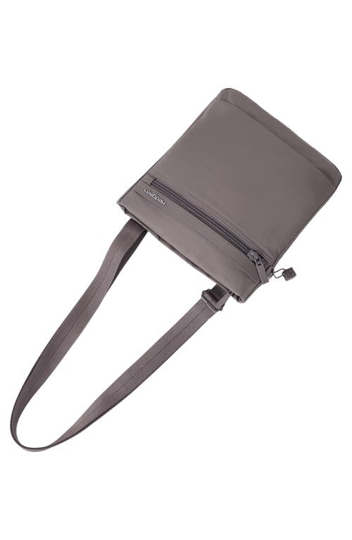 Hedgren Leonce Rfid Water Repellent Nylon Crossbody Bag In Sepia