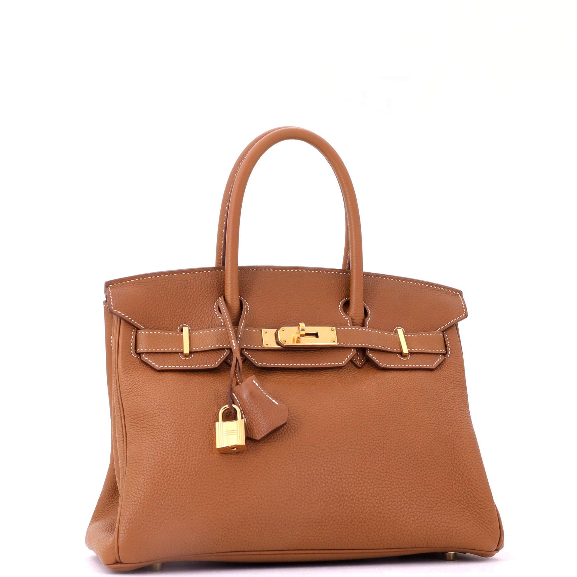 Birkin Handbag Brown Togo with Gold Hardware 30, Alternate, color, Metallic Gold