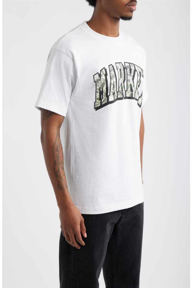 Money Arc Graphic T-Shirt, Alternate, color, WHITE