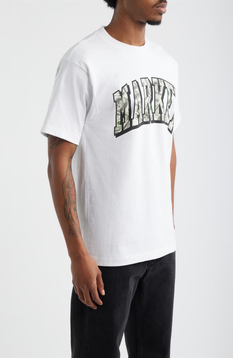 MARKET Money Arc Graphic T-Shirt, Alternate, color, White