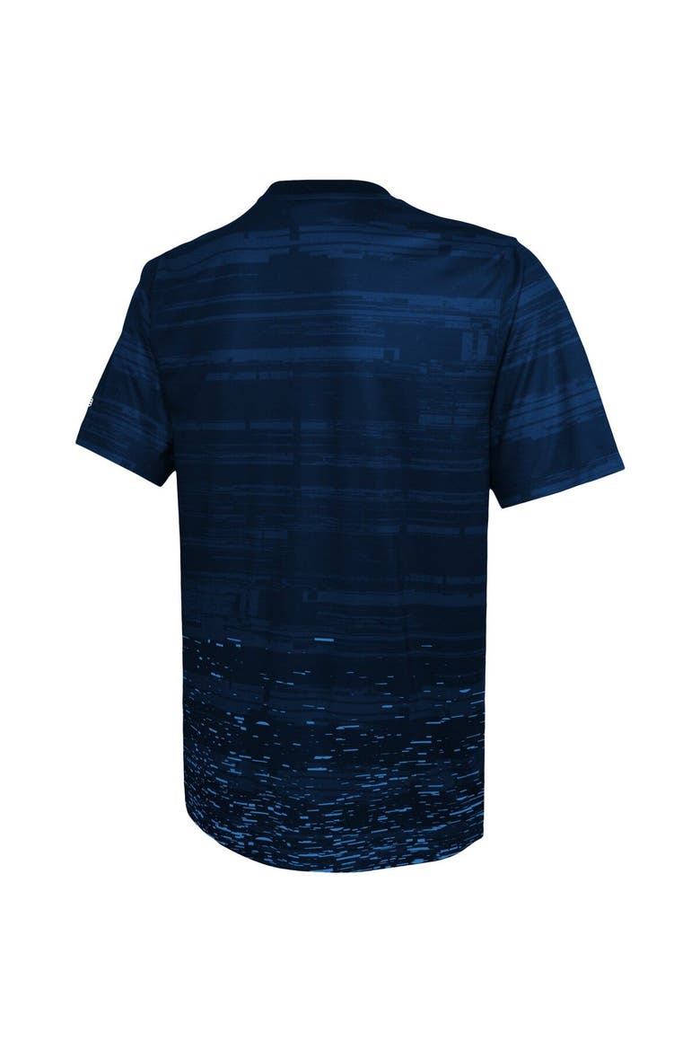 Men's New Era Navy Tennessee Titans Combine Authentic Sweep T-Shirt, Alternate, color, Navy