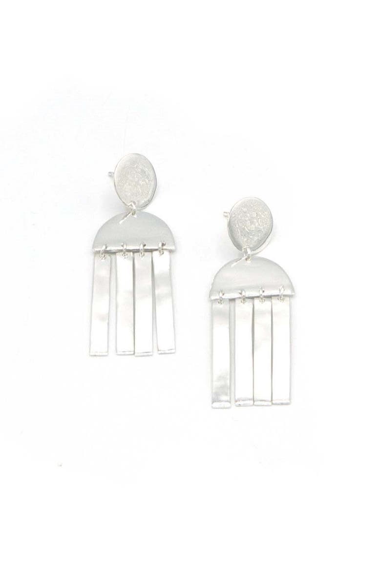 Rainy Day Earrings, Main, color, Silver