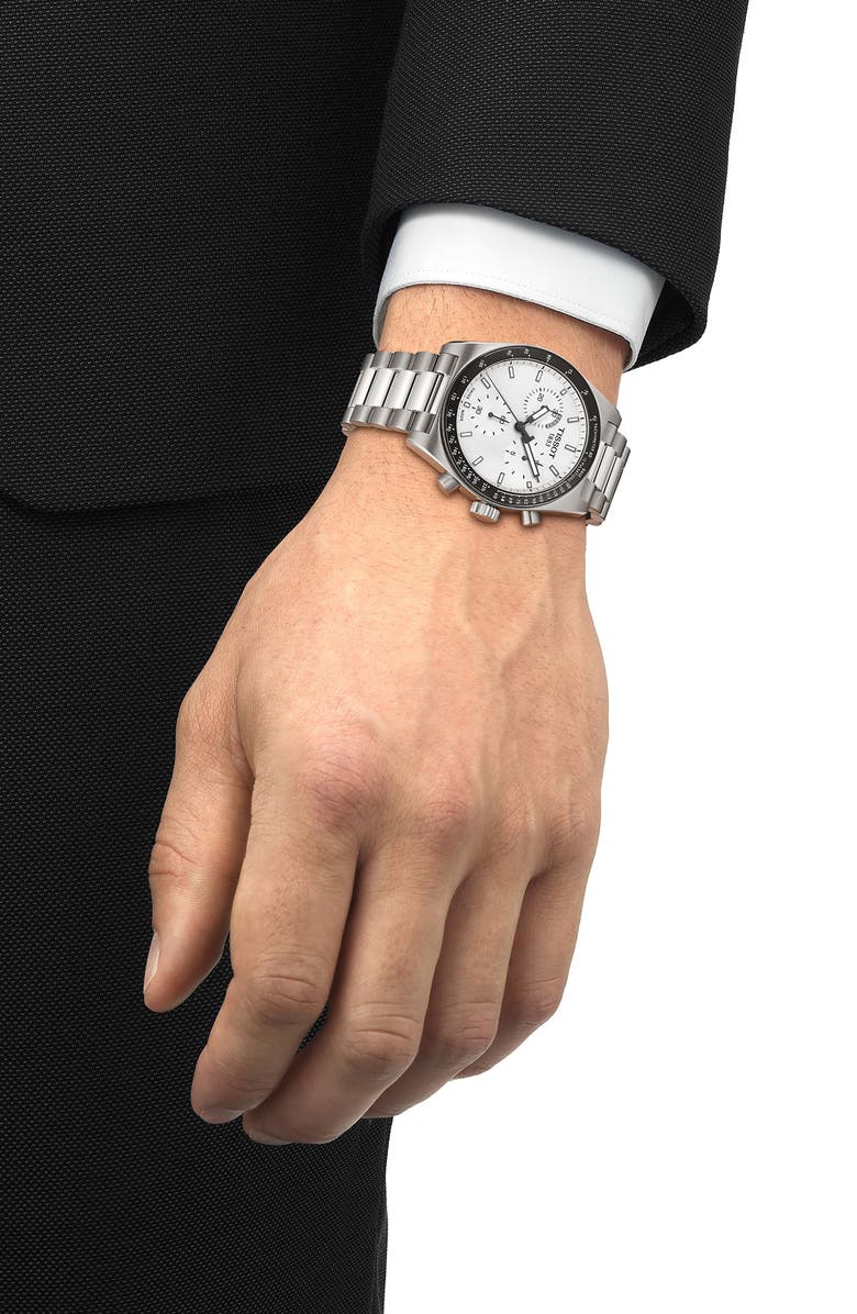 Tissot PRS 516 Chronograph Bracelet Watch, 40mm, Alternate, color, 