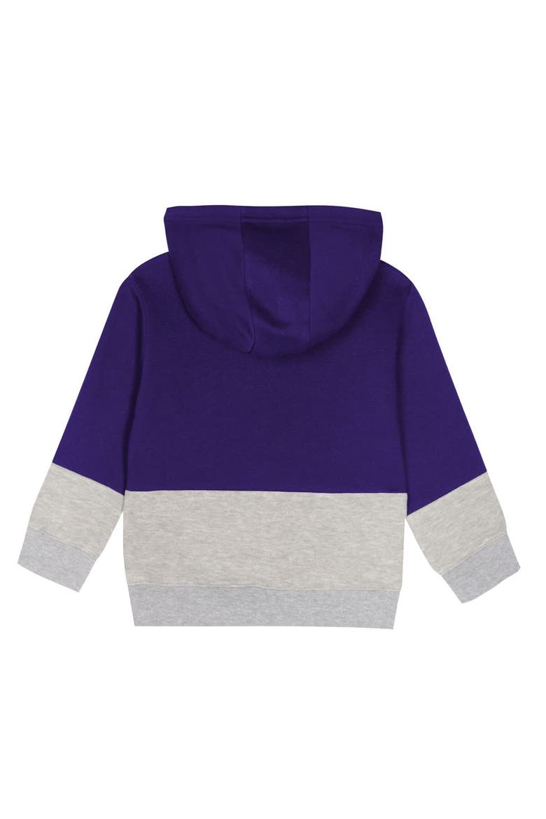 Toddler Outerstuff Purple Minnesota Vikings Lineman Fleece Hoodie & Pants Set, Alternate, color, Purple