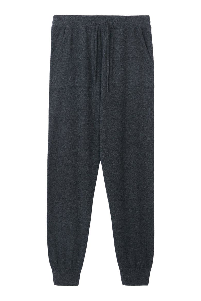 Cuffed Cashmere Jogger, Alternate, color, charcoal