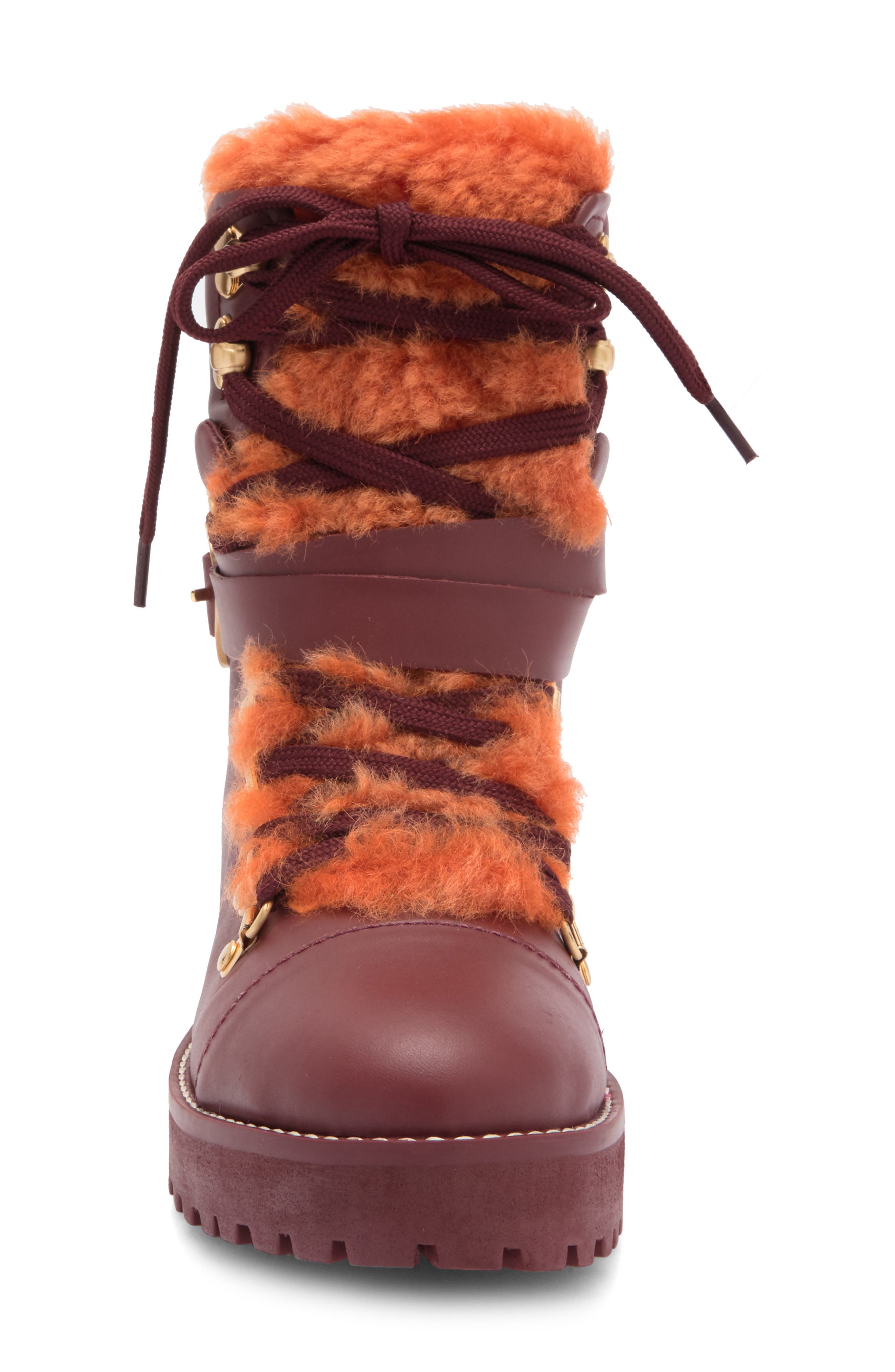 Cult Gaia Paola Faux Shearling Boot, Alternate, color, 