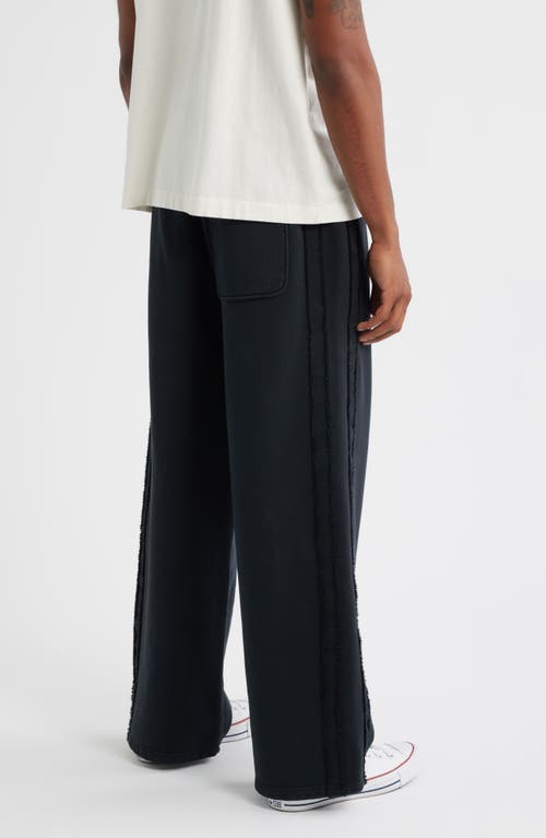 Elwood Metal Cotton Terry Sweatpants In Black
