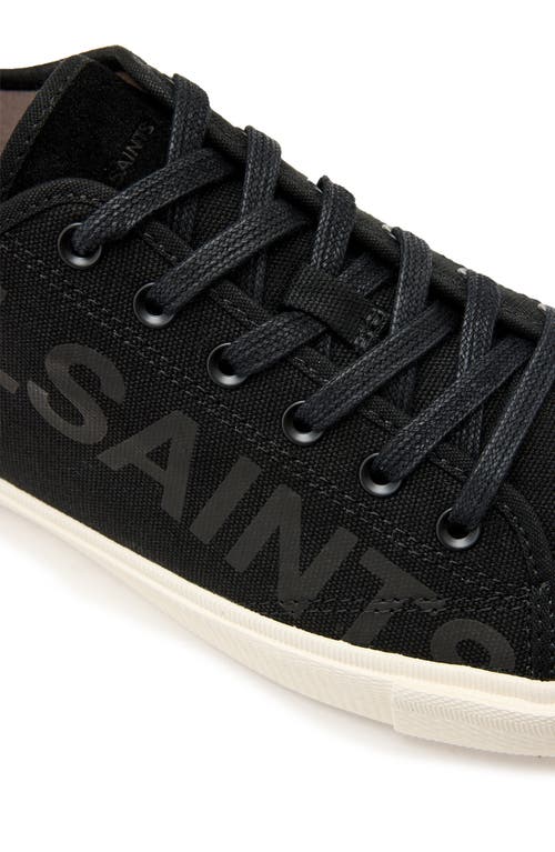 Shop Allsaints Biggy Low Top Sneaker In Black