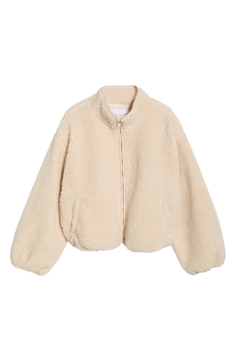 All in Favor High Pile Fleece Jacket, Main, color, Beige