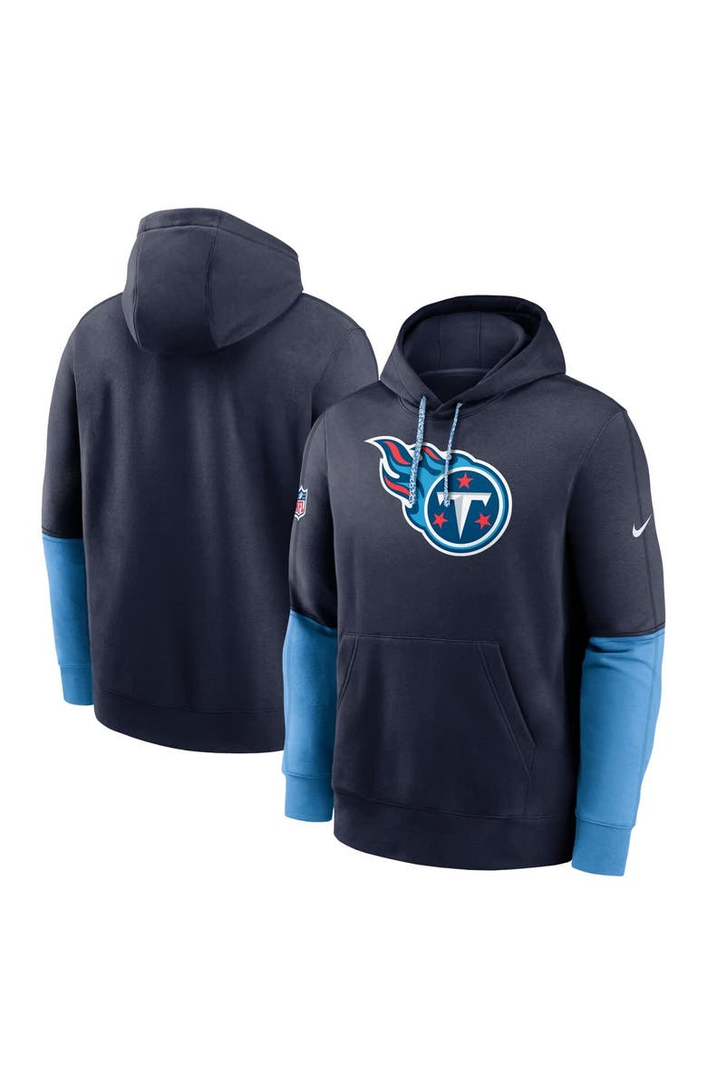Nike Men's Nike Navy Tennessee Titans 2024 Sideline Club Pullover Hoodie, Alternate, color, Navy