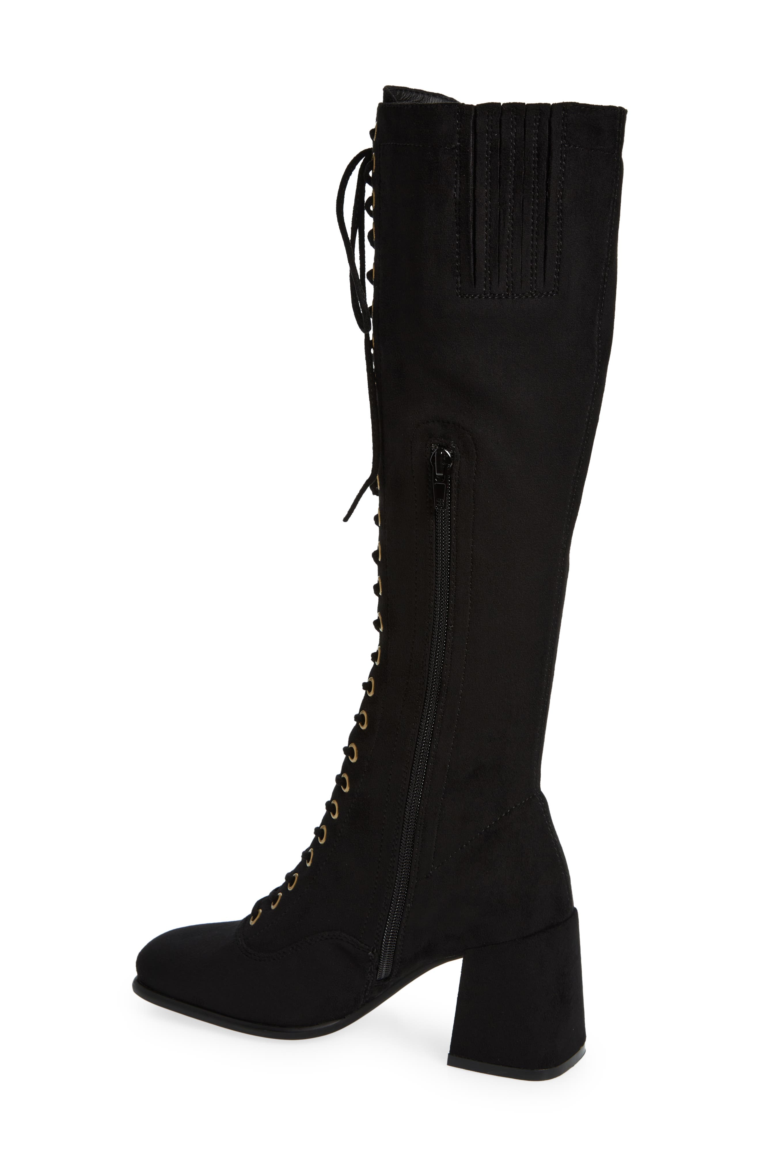 Jeffrey Campbell Roxina Lace-Up Knee High Boot, Alternate, color, 