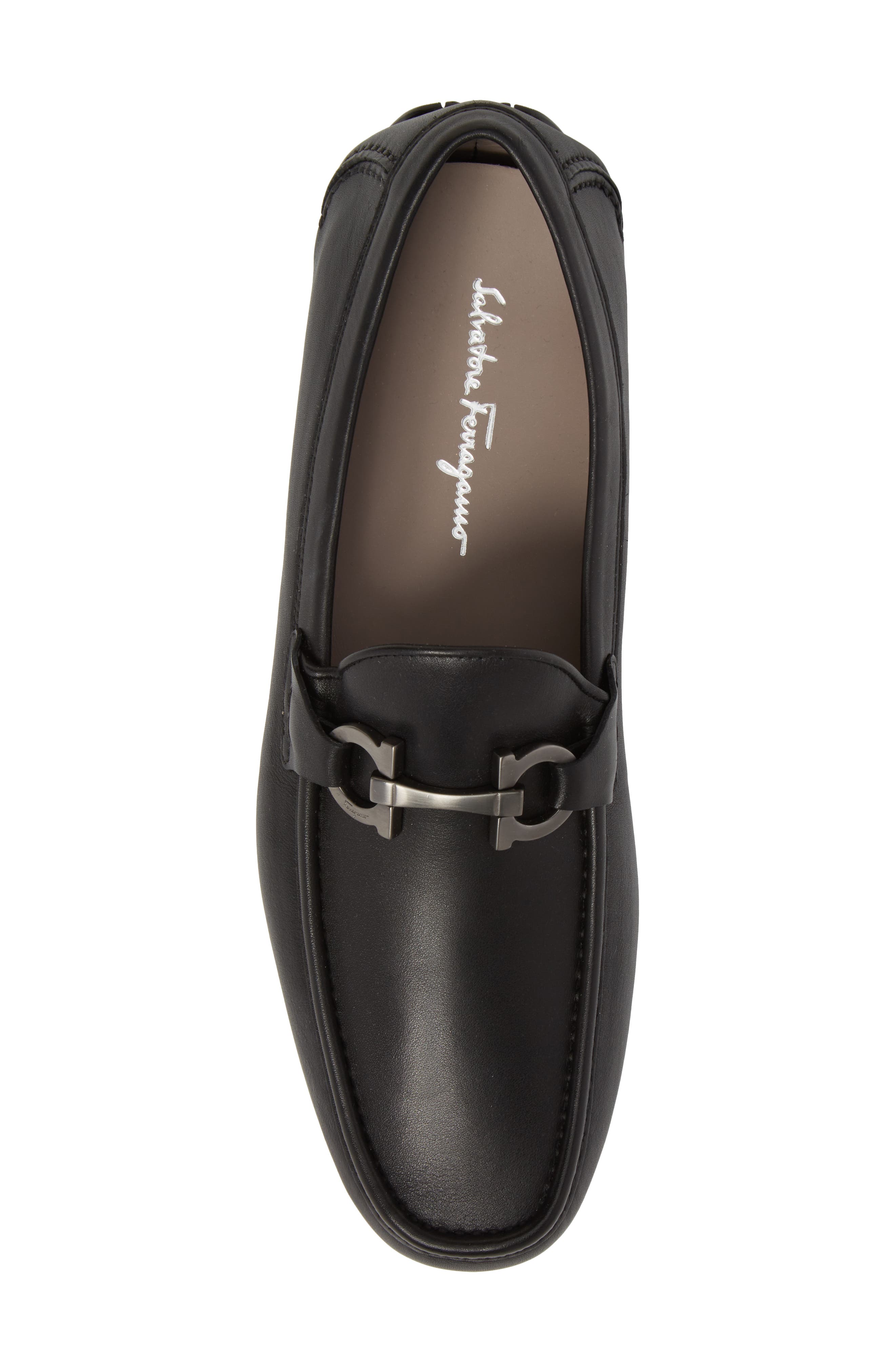 Salvatore Ferragamo Barlett Driver, Alternate, color, NERO LEATHER