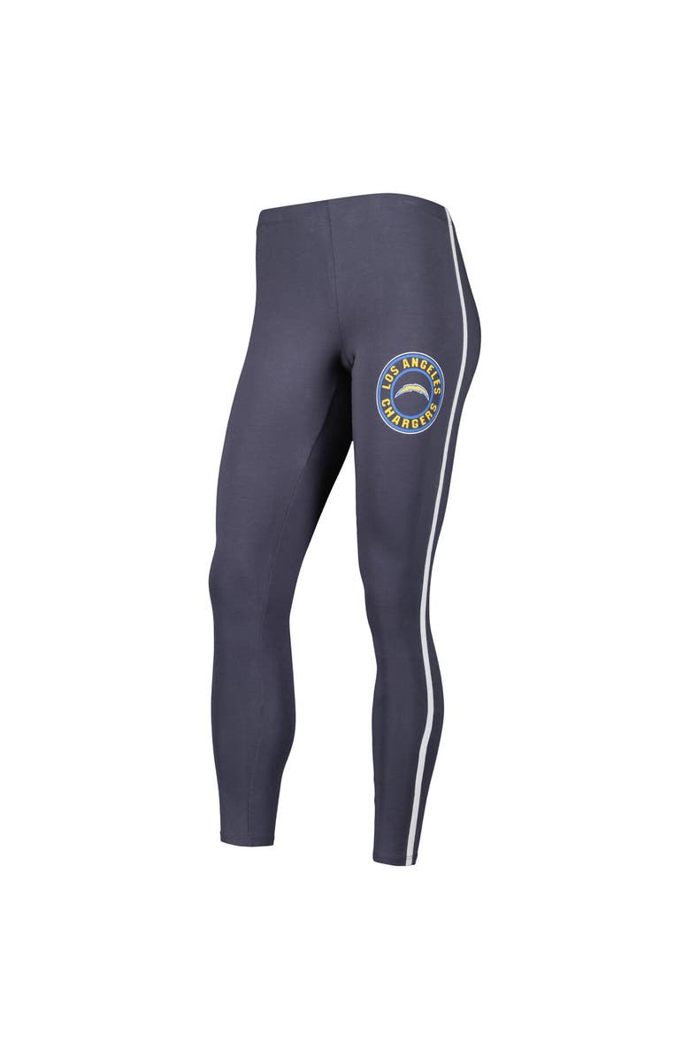 CONCEPTS SPORT Women's Concepts Sport White/Charcoal Los Angeles Chargers Sonata T-Shirt & Leggings Sleep Set, Alternate, color, White