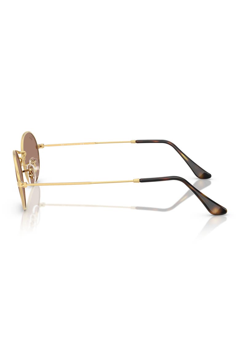 Oval 51mm Sunglasses, Alternate, color, ARISTA GOLD