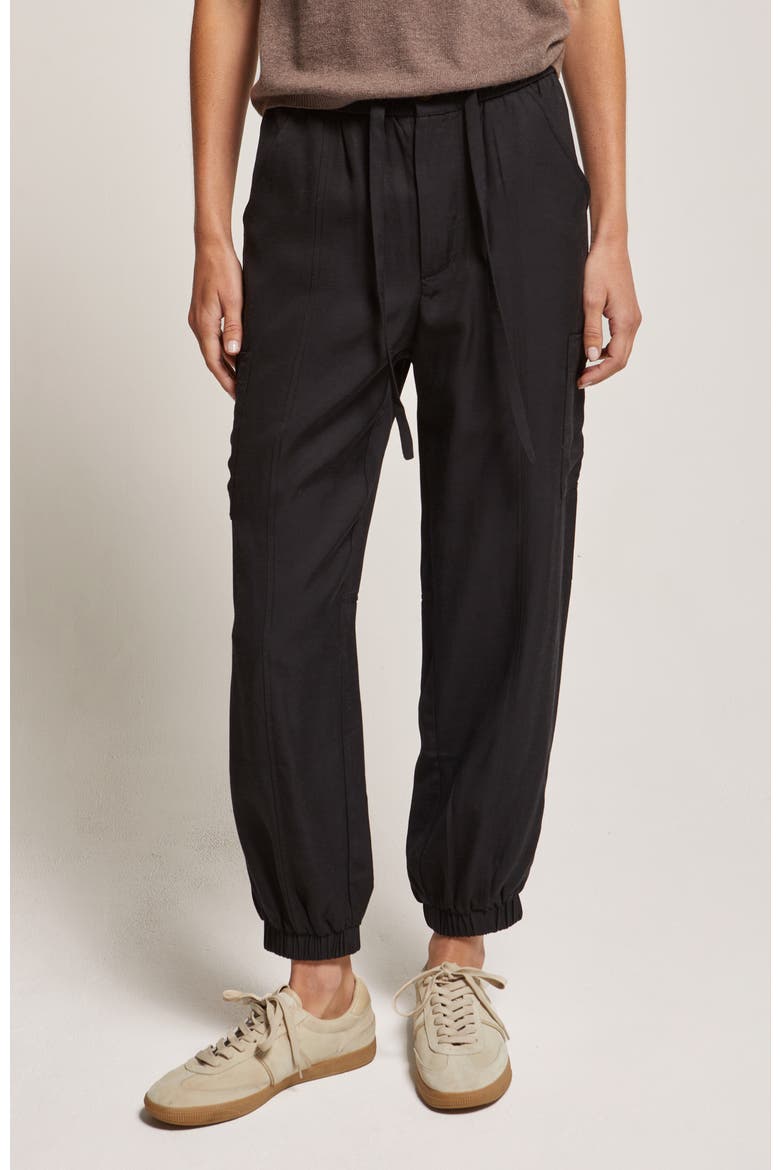 Lightweight Cargo Jogger Pants, Main, color, Black