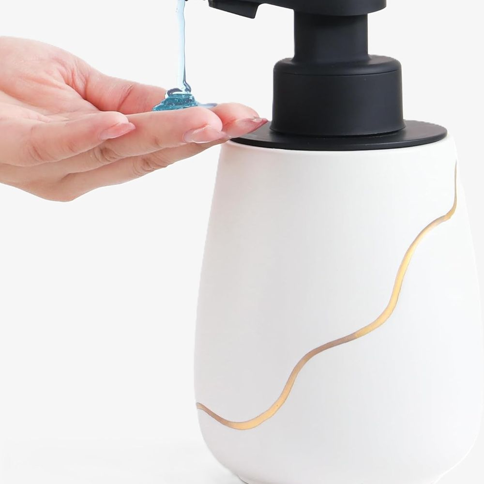 Bosilunlife Nordic Garden Automatic Liquid Soap Dispenser - White