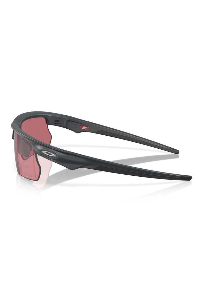 Bisphaera 68mm Prizm™ Gradient Oversize Polarized Rectangular Sunglasses, Alternate, color, GREY JEANS