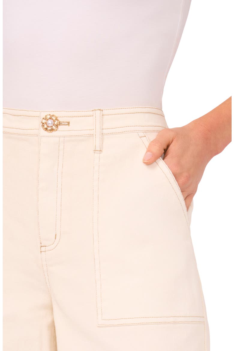 Wide Leg Jeans, Alternate, color, SOFT VANILLA