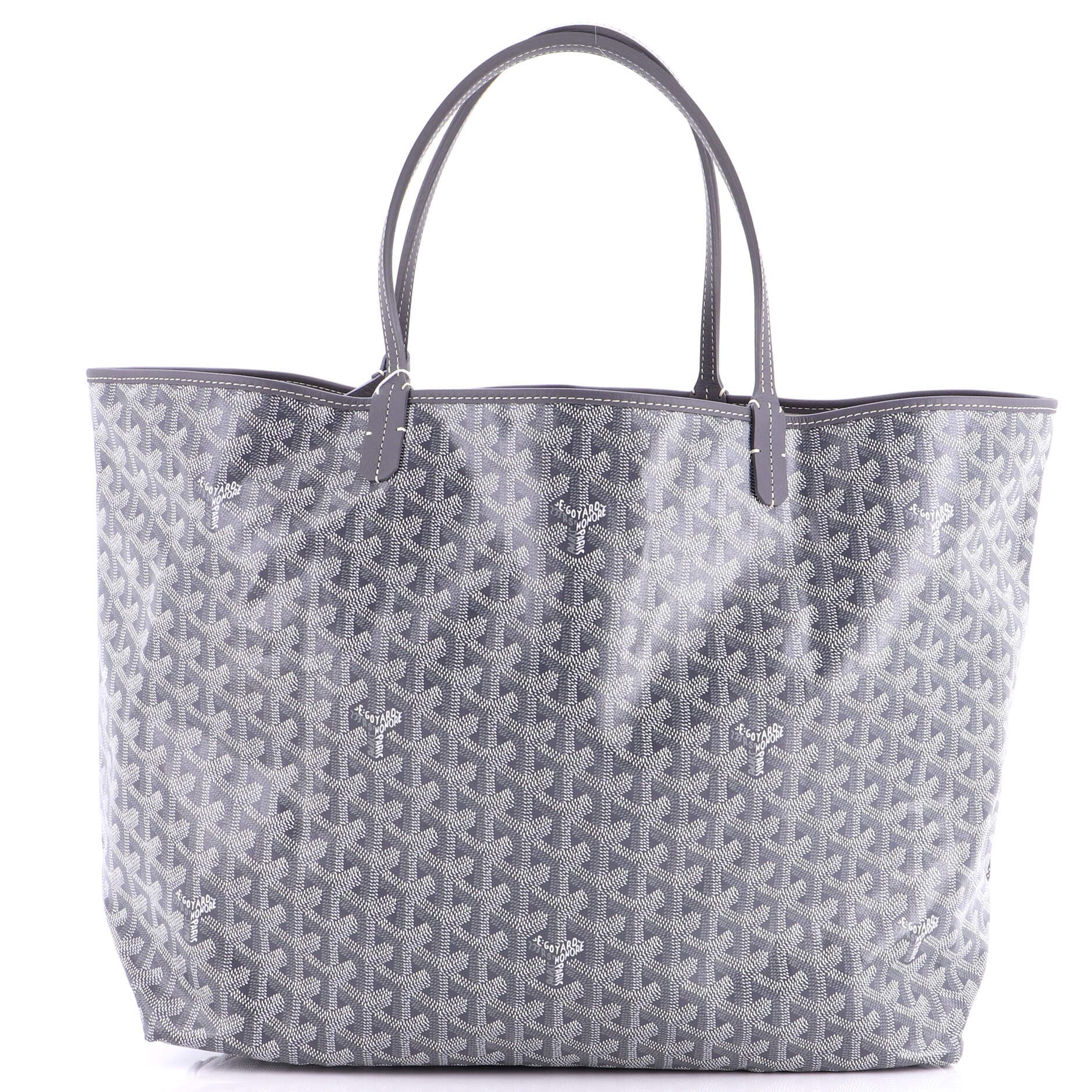 Pre-Owned Goyard Saint Louis Tote Coated Canvas GM, Alternate, color, Gray