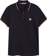 Moncler Tipped Cotton Piqué Polo