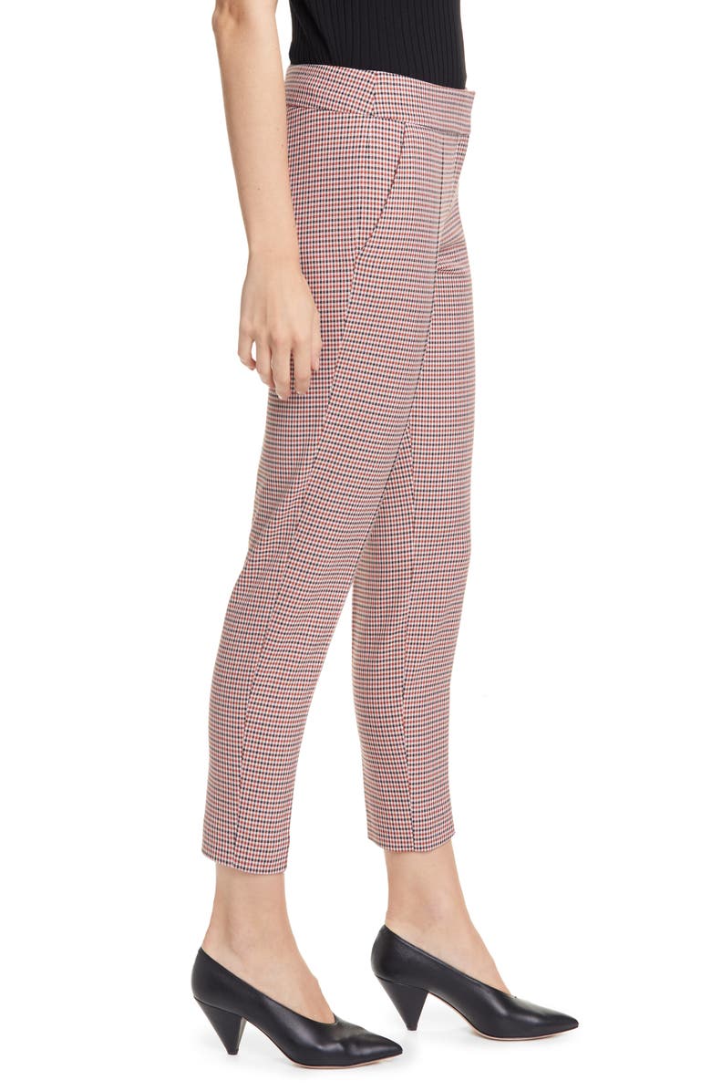 HUGO Hevas Check Crop Suit Pants, Alternate, color, 