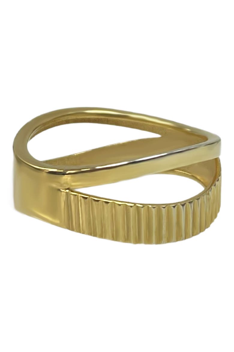 Diamond Cut Stack Ring, Main, color, GOLD
