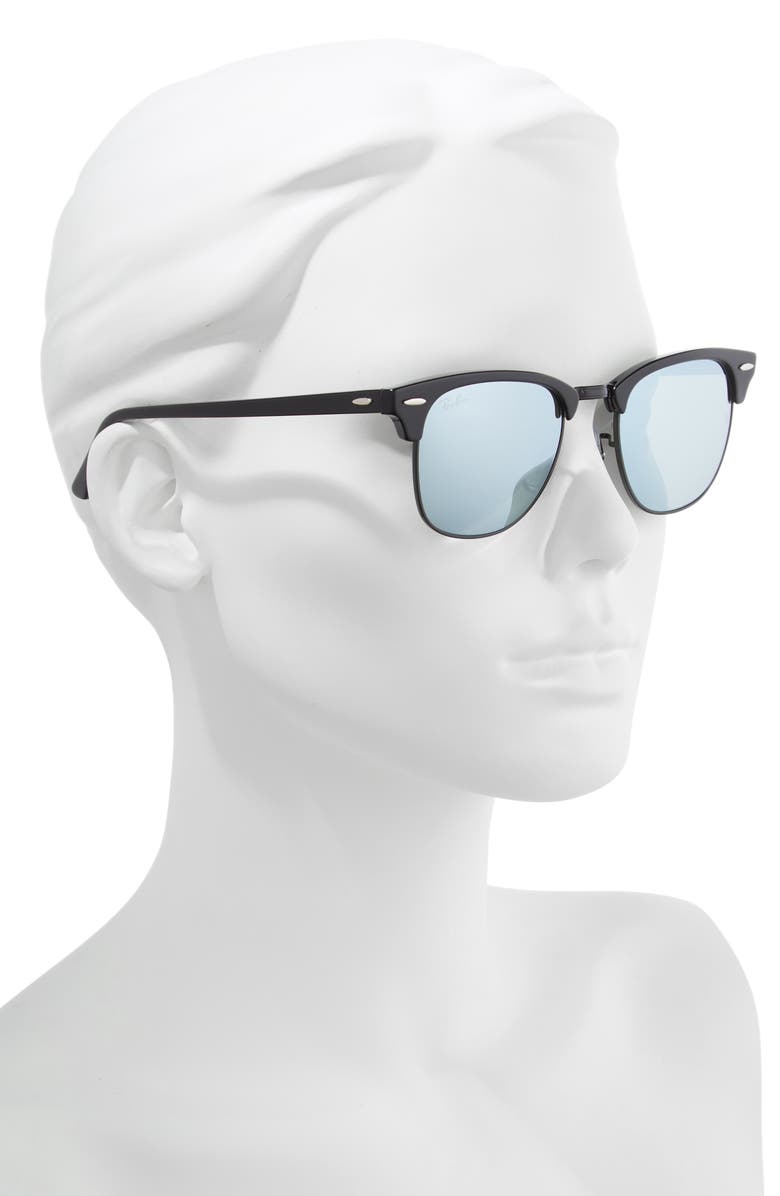 Ray-Ban Standard Clubmaster Blue Light Blocking 51mm Sunglasses, Alternate, color,