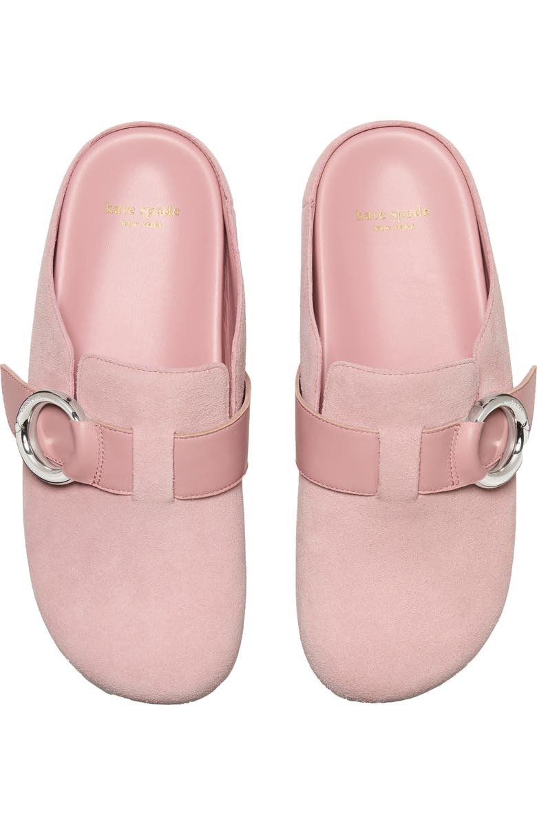 Kate Spade New York halo suede clog, Alternate, color, Barre Pink