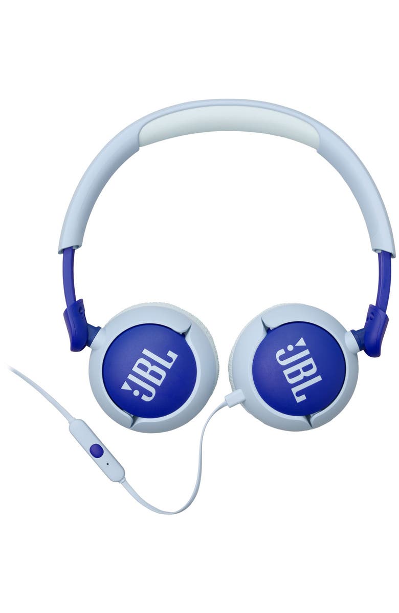 JBL Jr Junior 320 Wired On-Ear Kids Headphones, Alternate, color, Blue